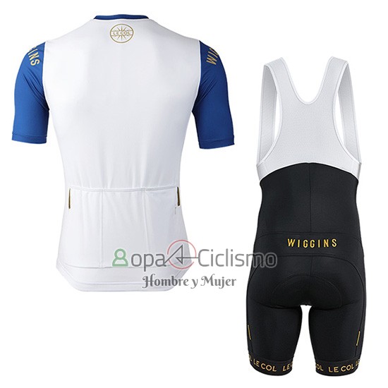 Lecol Ropa Ciclismo Culotte Corto 2019 Hombre Mangas Cortas Blanco Azul